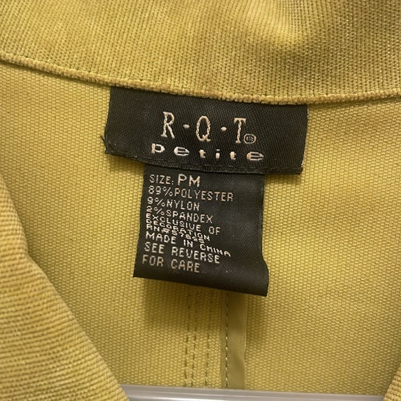 lime green R.Q.T petite jacket, size M - Picture 2 of 3